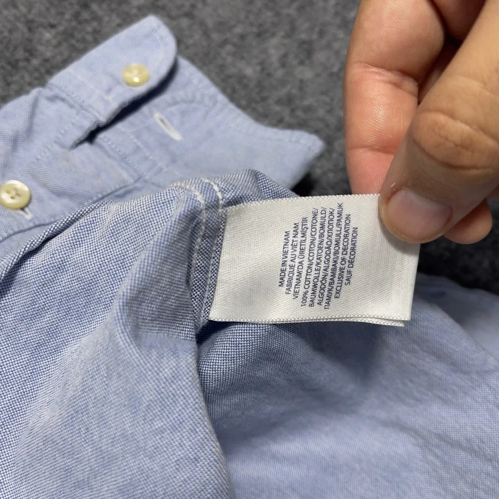 Ralph Lauren Oxford Shirt Boys 20 Light Blue Long Sleeve Button Down Pony Logo